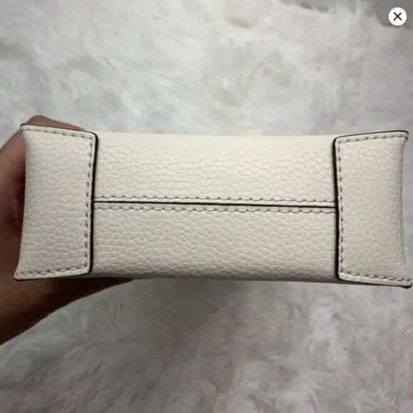 NWT - Michael Kors Mercer Extra-Small Pebbled Leather Crossbody Bag (Cream) - Picture 4 of 5
